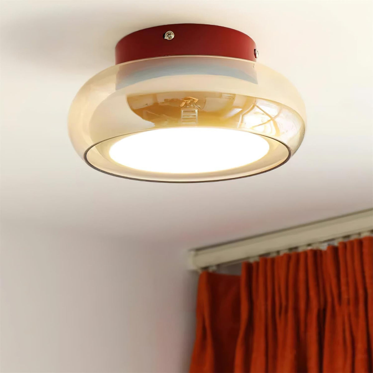 Retro Glass Surface-Mounted Ceiling Lamp – product view