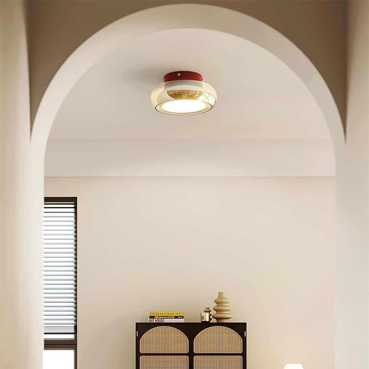 Retro Glass Surface-Mounted Ceiling Lamp – product view