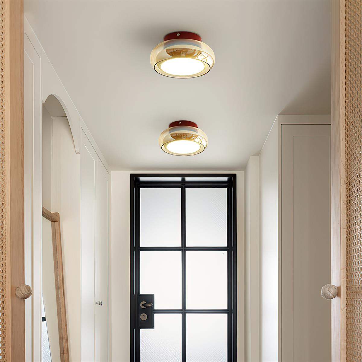 Retro Glass Surface-Mounted Ceiling Lamp – product view