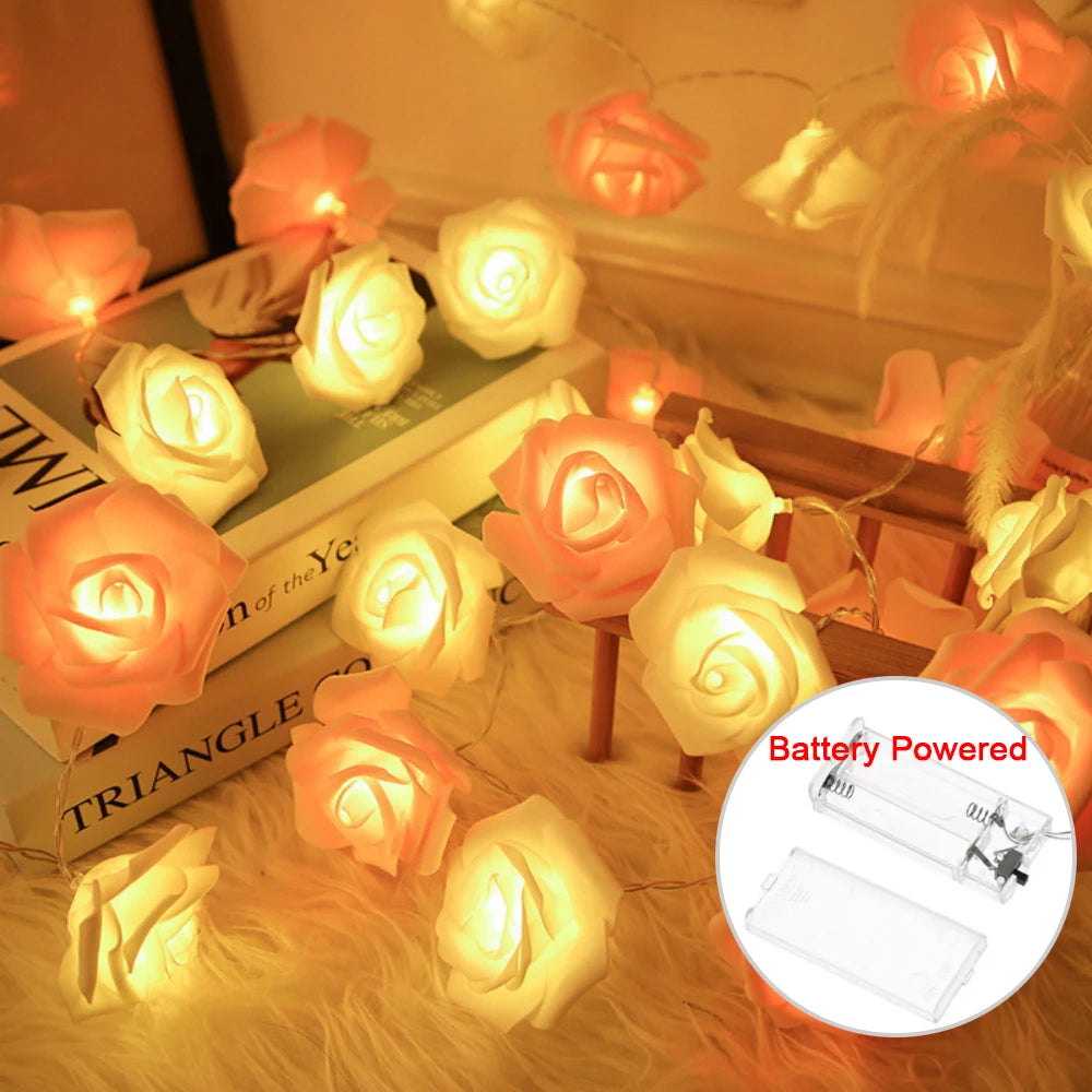 LED Rose String Lights