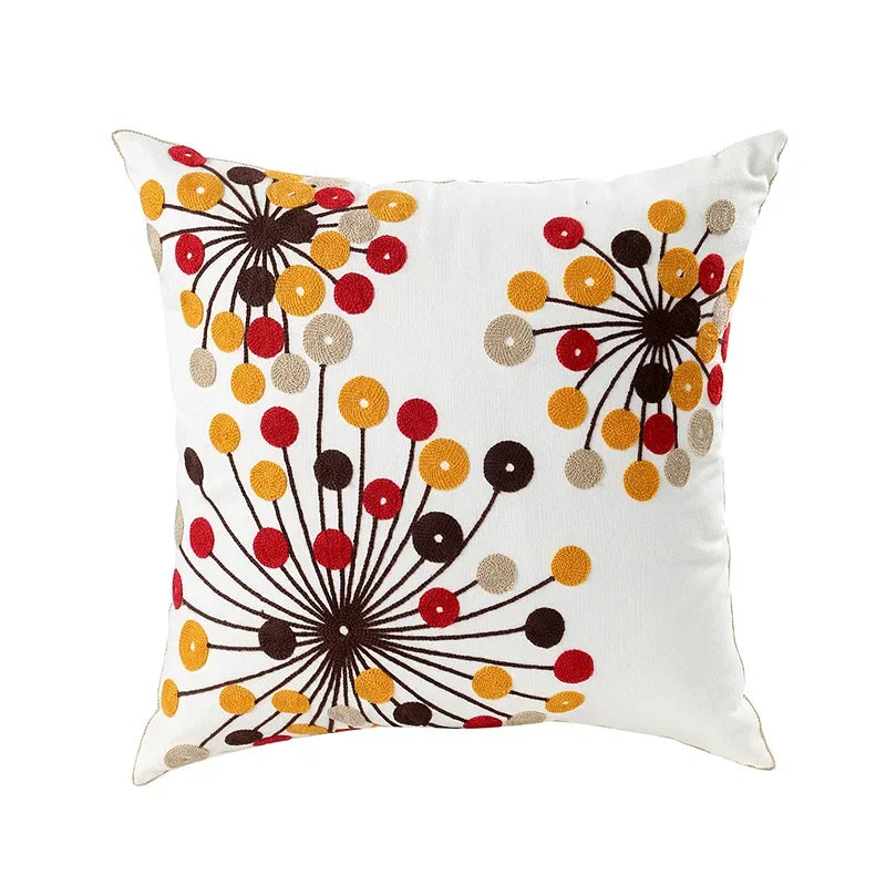 Bloomfield Embroidered Floral Cushion Cover - product detail 14