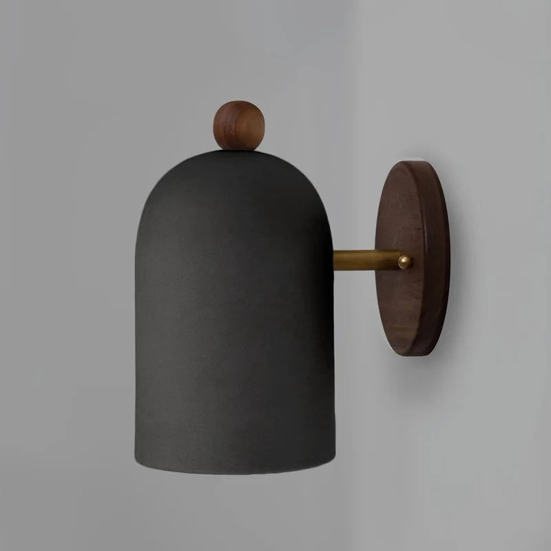 Loft Wooden Wall Lamp – Black (style  2)