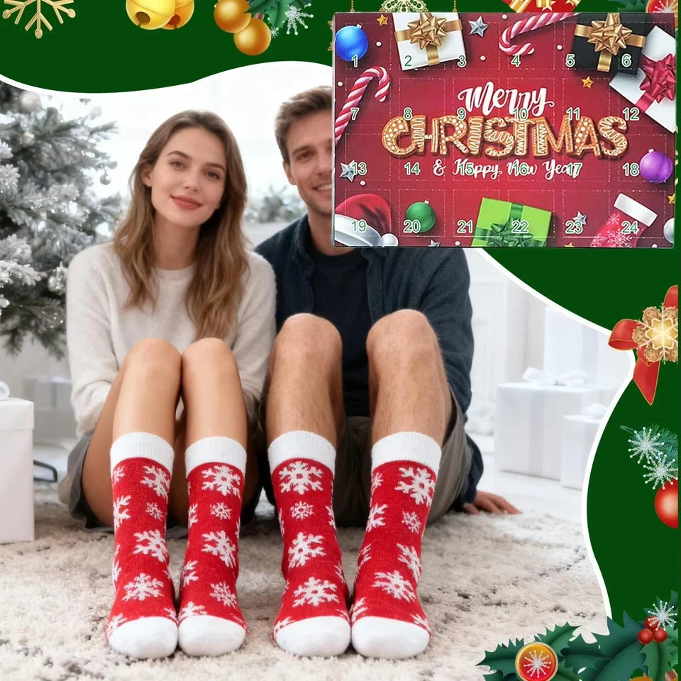 Christmas Socks Advent Calendar with 12 Pairs of Socks – image 4