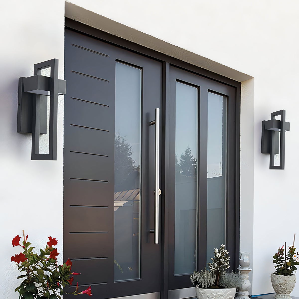 Outdoor LED Wall Sconce Made of Steel – product view