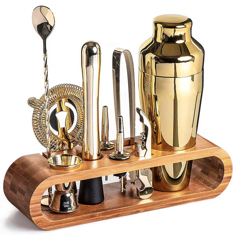Barwell Cocktail Tool Set with Timber Stand - product detail 7