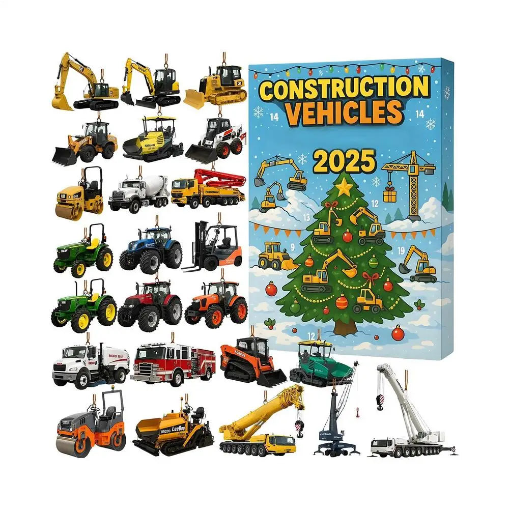 Excavator Advent Calendar 2026 with 24 Acrylic Ornaments – Style A, One Size – image 7
