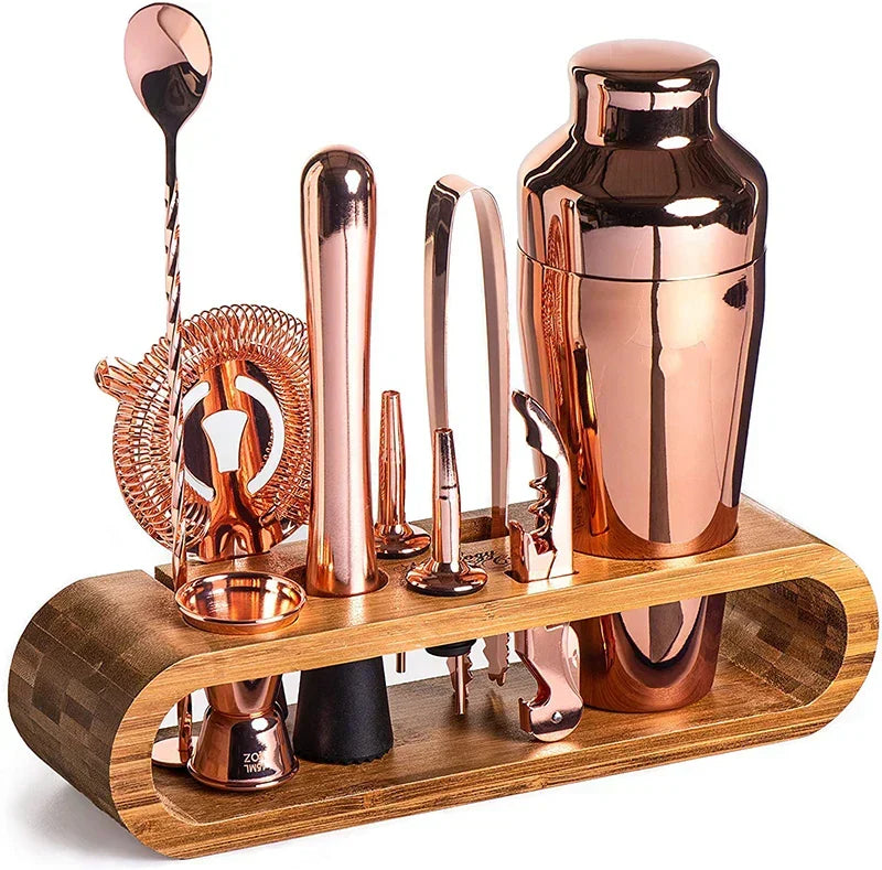 Barwell Cocktail Tool Set with Timber Stand - product detail 6