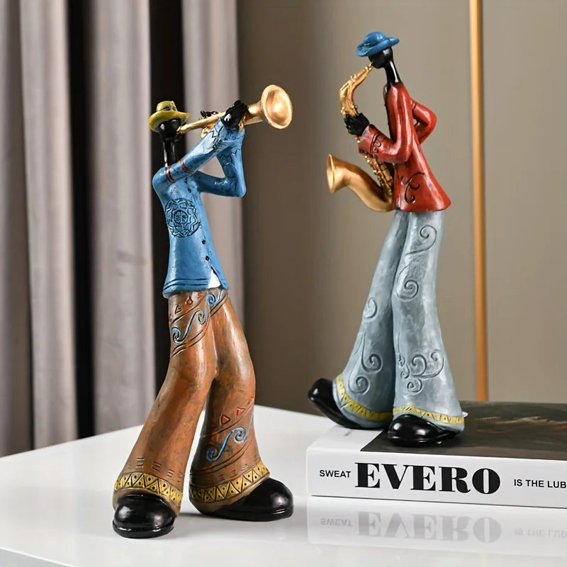 Jazz Hand-Painted Musician Figurine - product detail 4