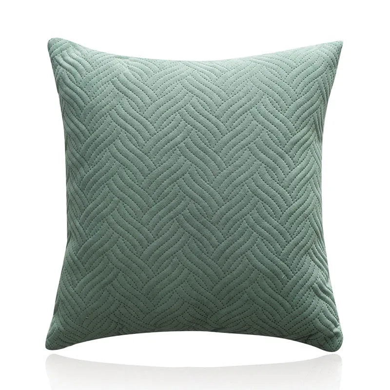Velvet Cushion Cover with Embroidered Pattern – Product view 3