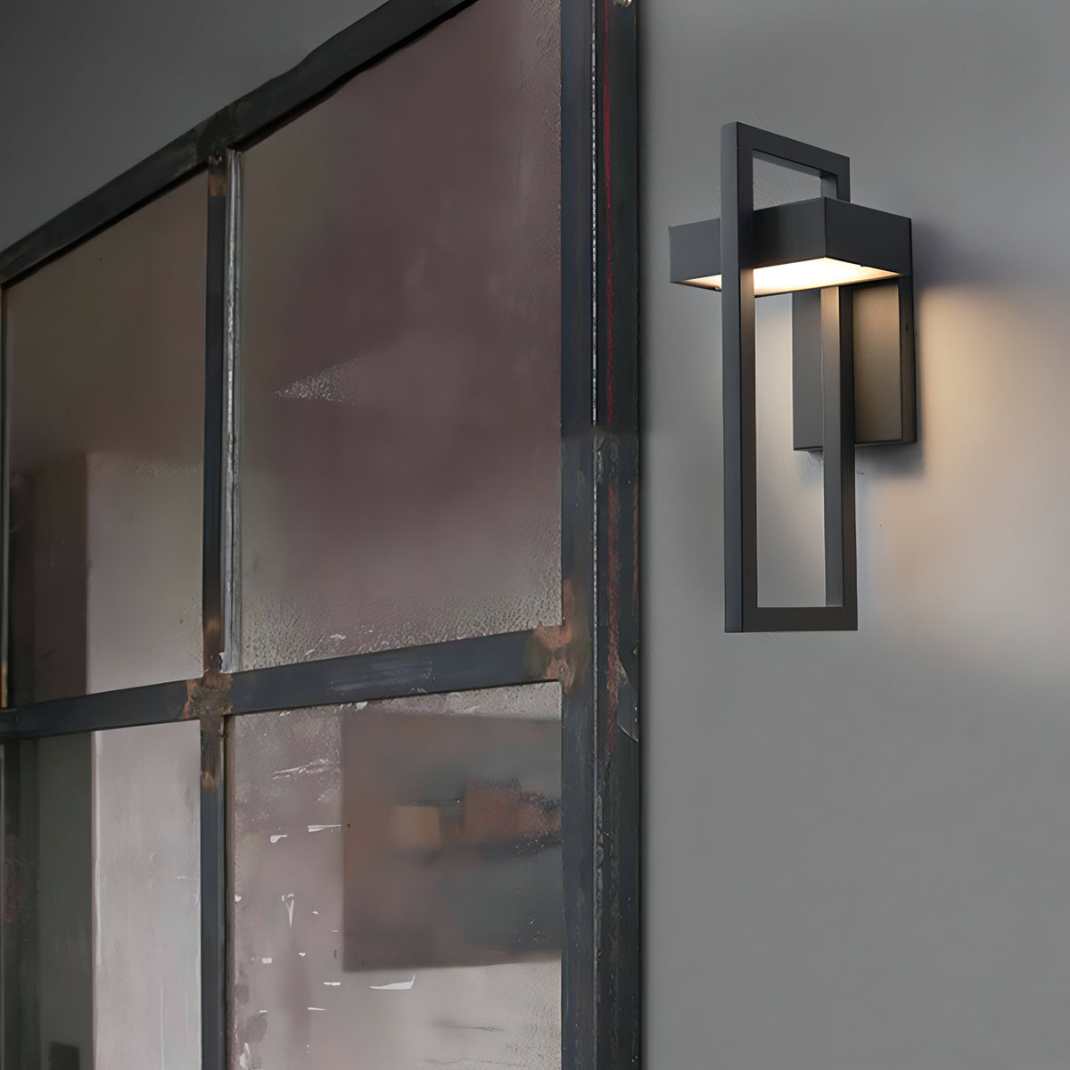Outdoor LED Wall Sconce Made of Steel – product view