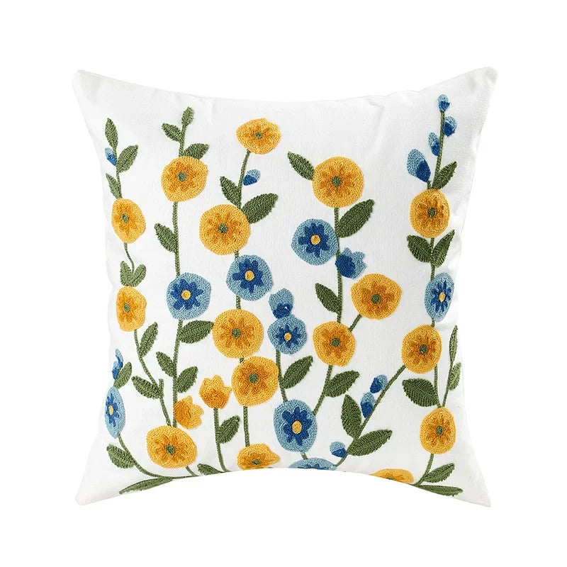 Bloomfield Embroidered Floral Cushion Cover - product detail 11