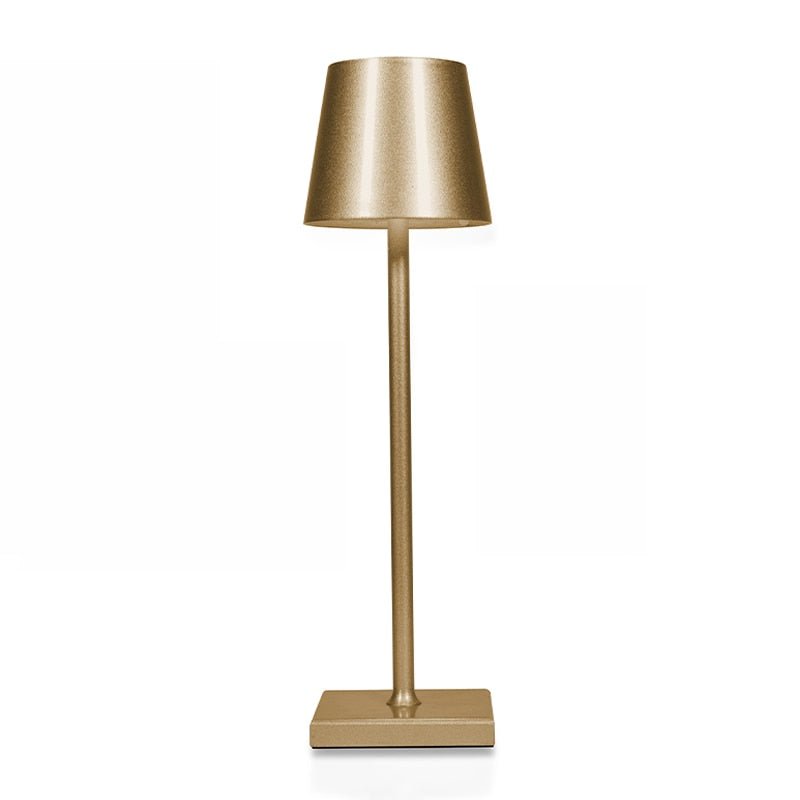 Wireless Rechargeable Table Lamp – Gold