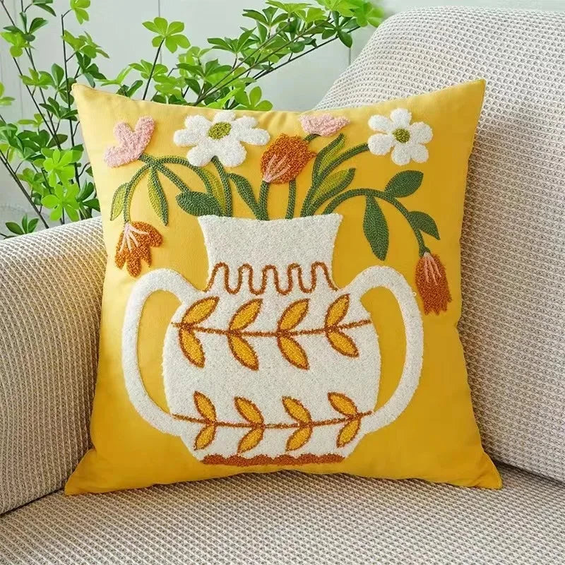 Bloomfield Embroidered Floral Cushion Cover - product detail 7
