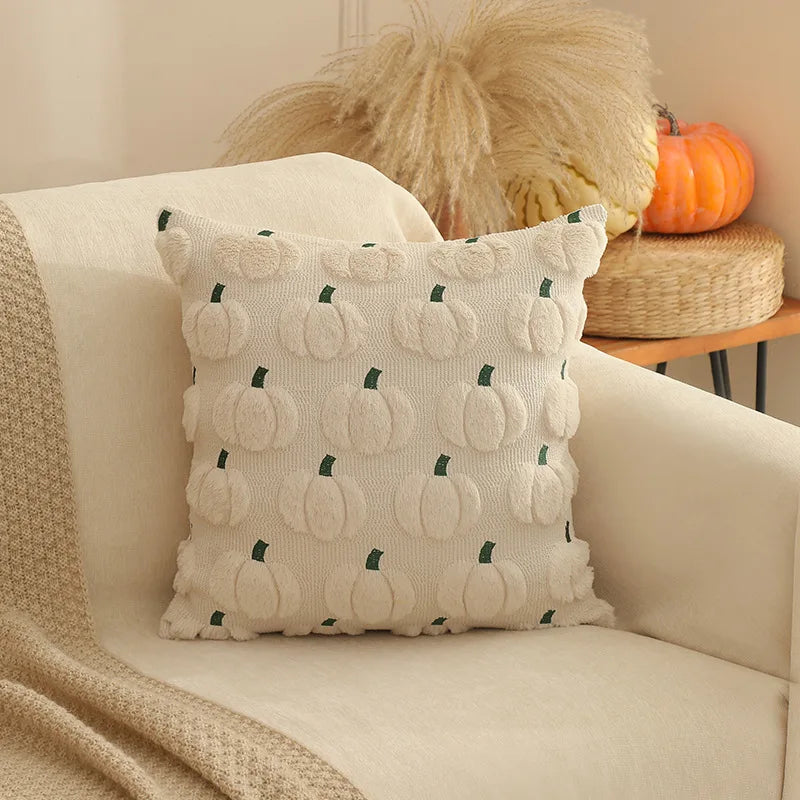 Plush Pumpkin Cushion Cover – 45 × 45 cm – Product view 5