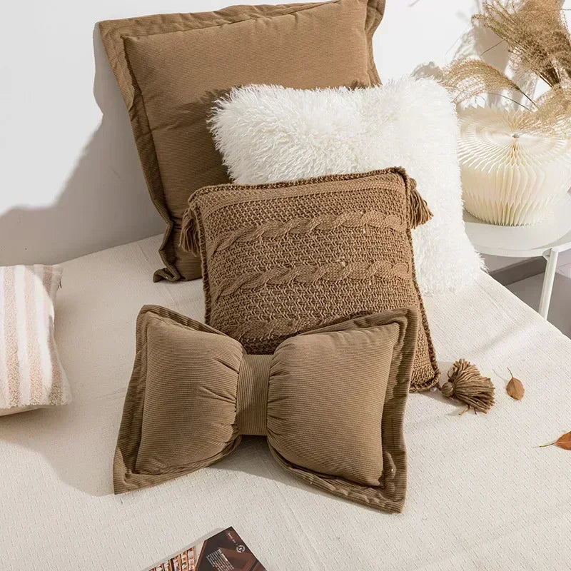 Bow Cushion with Pom-Poms – Product view 10
