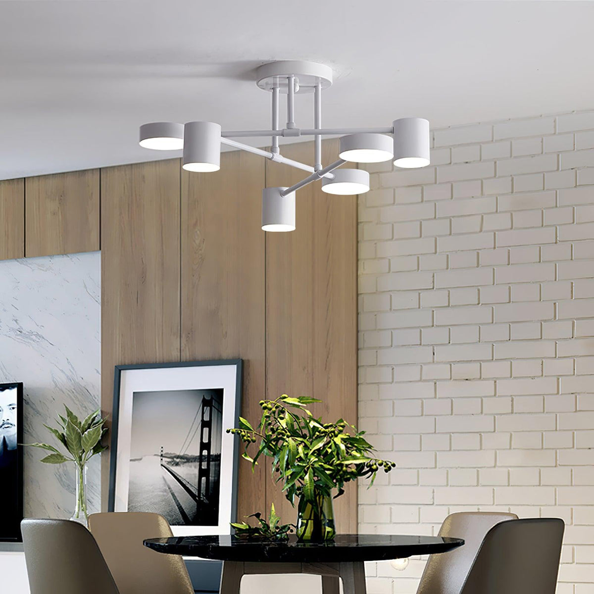 Intersecting-Arm Ceiling Light – product view