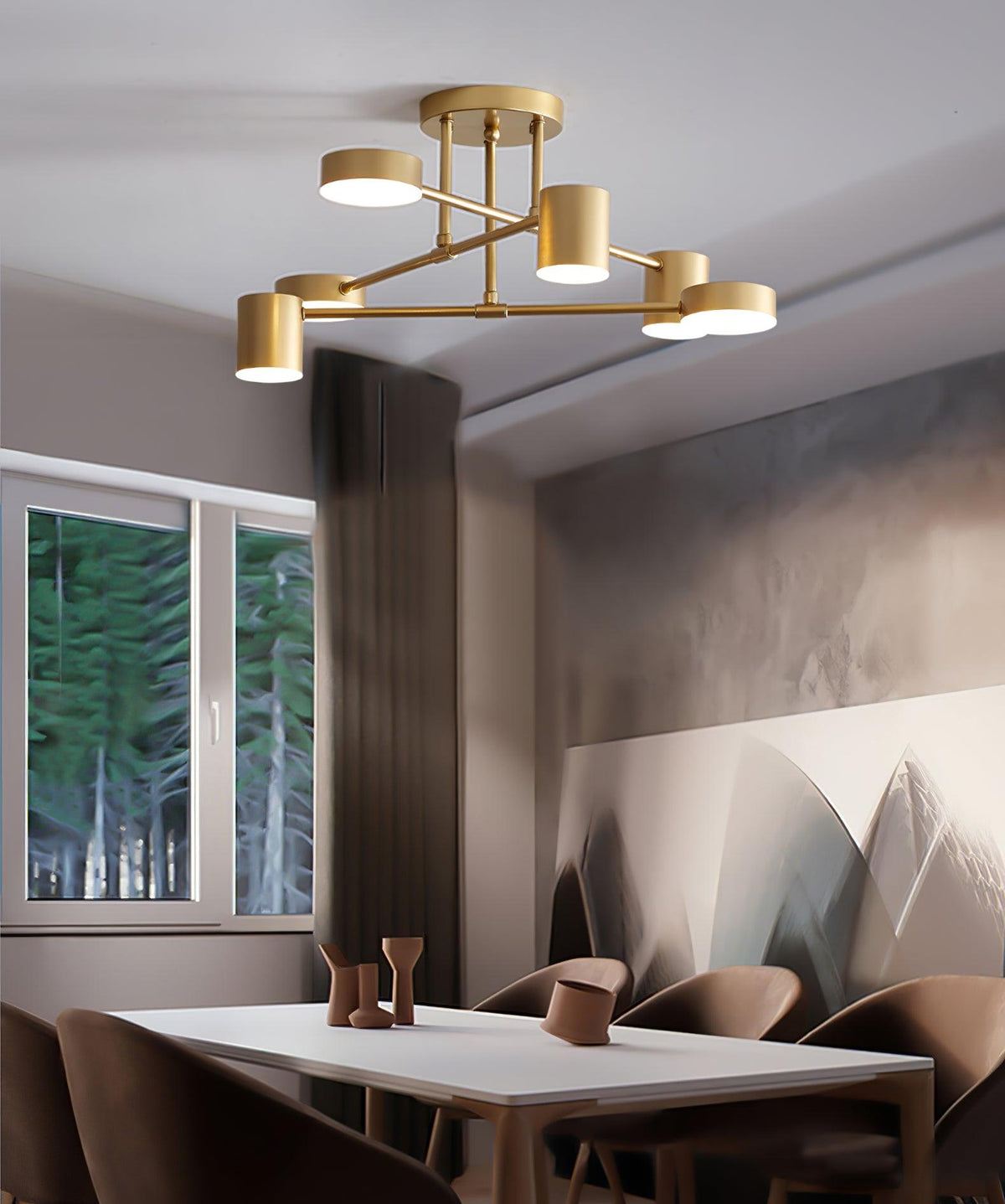 Intersecting-Arm Ceiling Light – product view