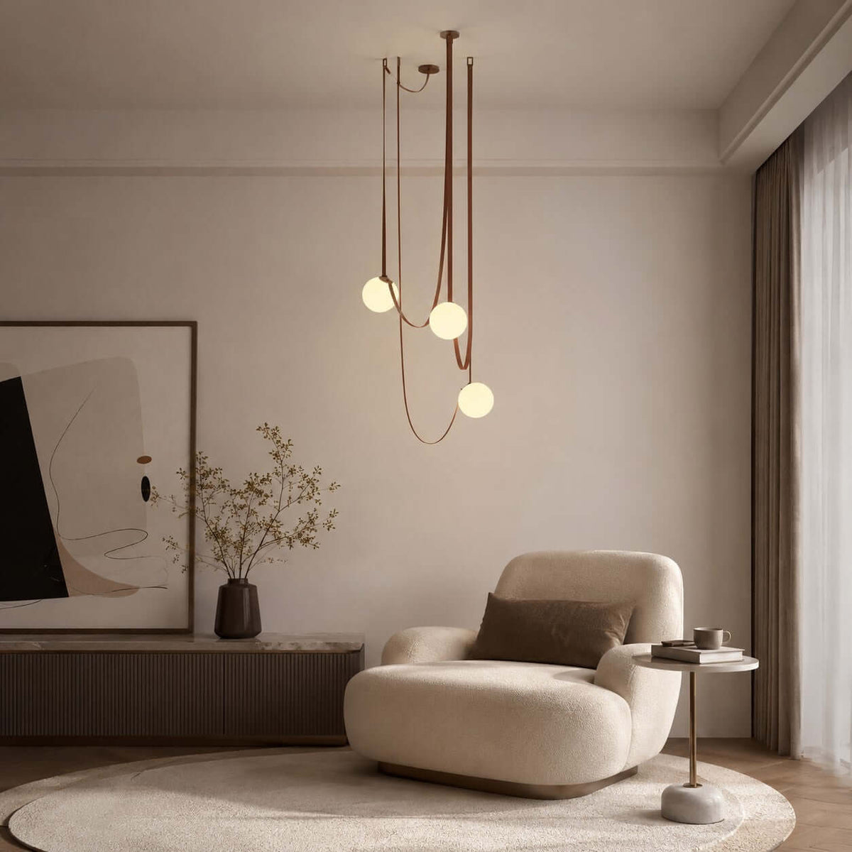 Asymmetrical Globe Ceiling Light – product view