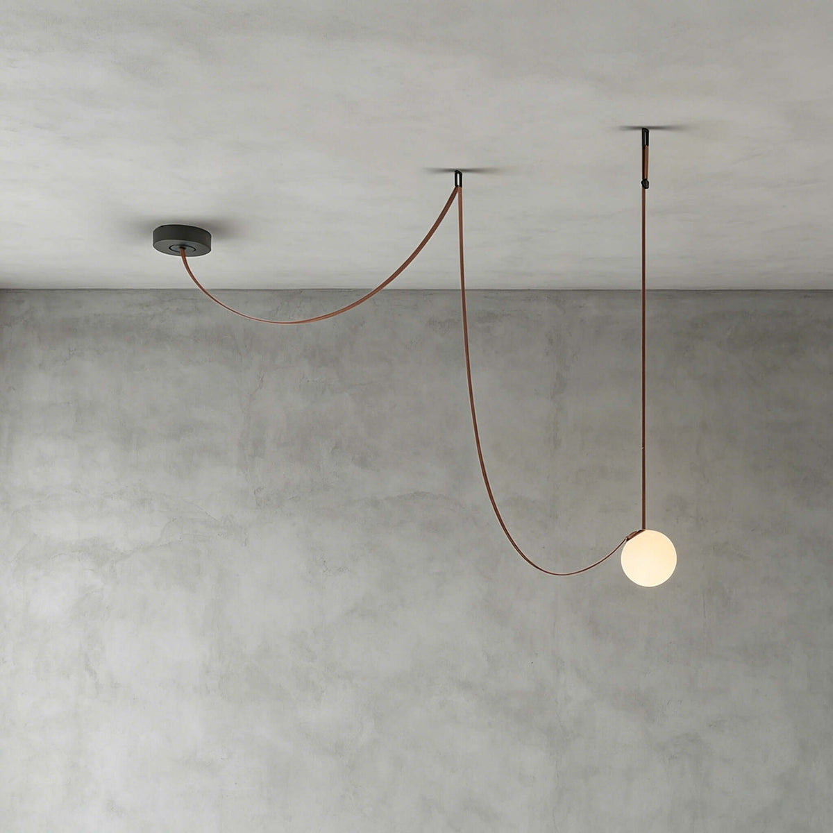 Asymmetrical Globe Ceiling Light – 1 Eye: Ø 80 cm × 120 cm (Ø 31.5" × 47.2")
