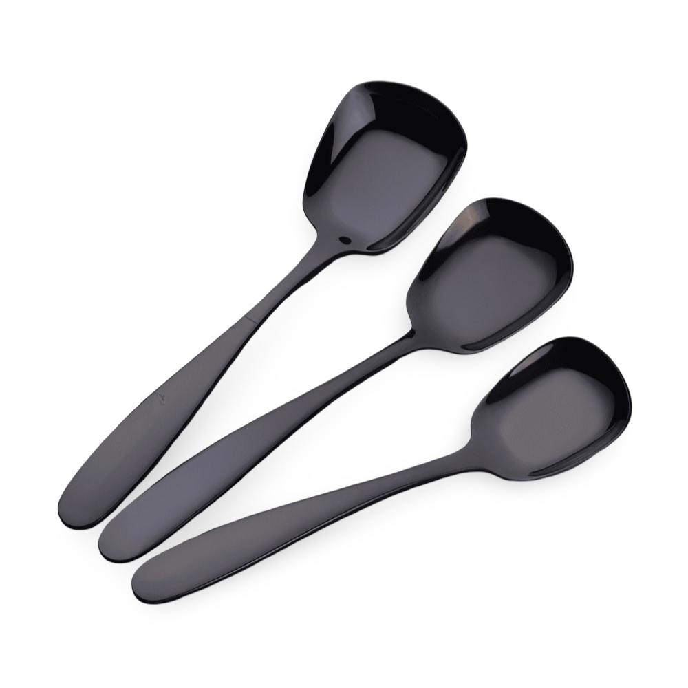 3-Piece Stainless Steel Serving Spoon Set