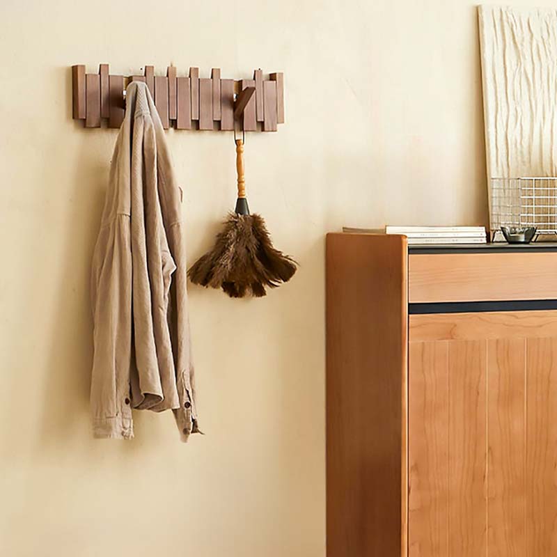 Foldaway Timber Wall Hook Rack - product detail 2