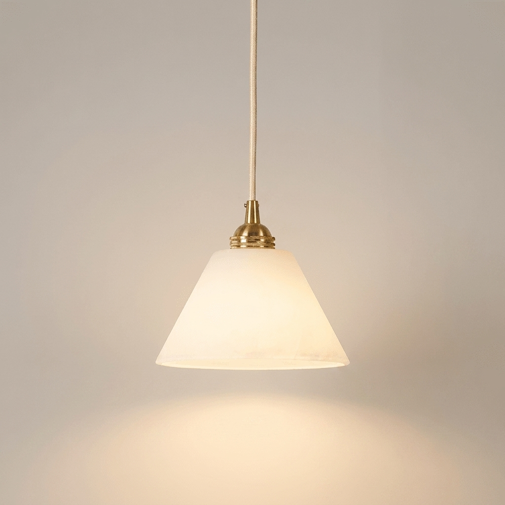 Mira Alabaster Cone Pendant Light - product detail 2