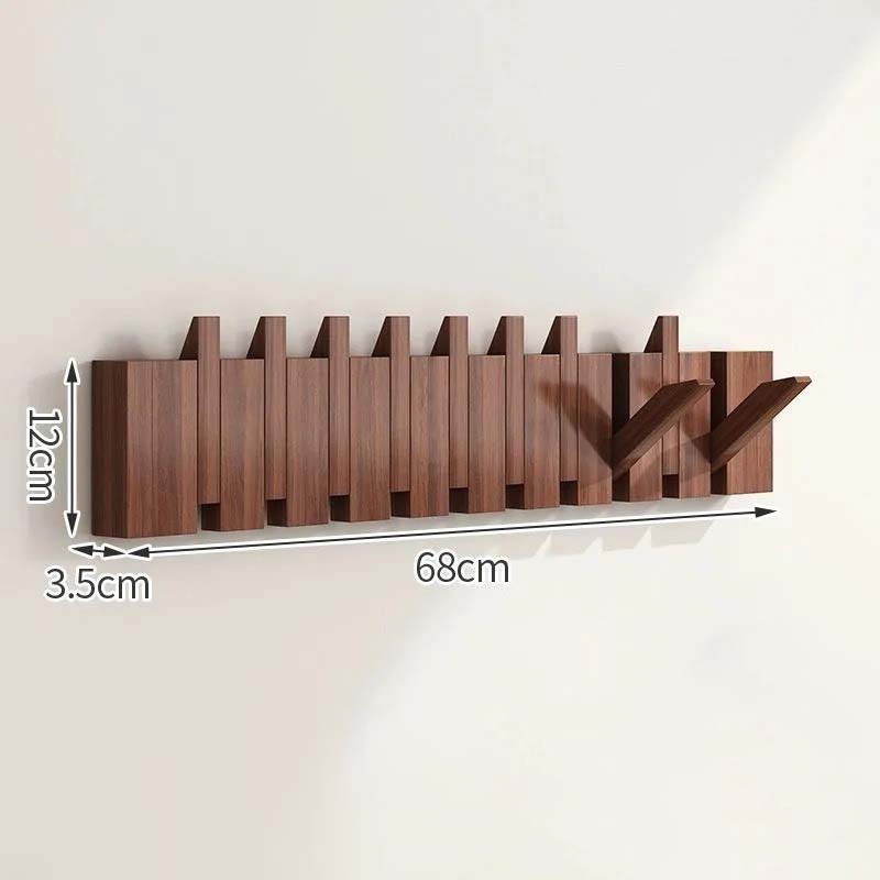 Foldaway Timber Wall Hook Rack - product detail 16