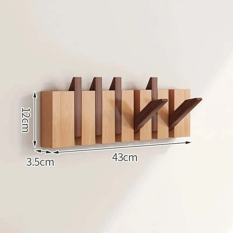 Foldaway Timber Wall Hook Rack - product detail 6