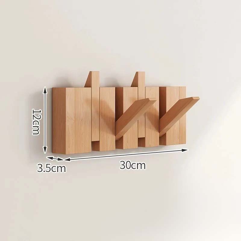 Foldaway Timber Wall Hook Rack - product detail 9