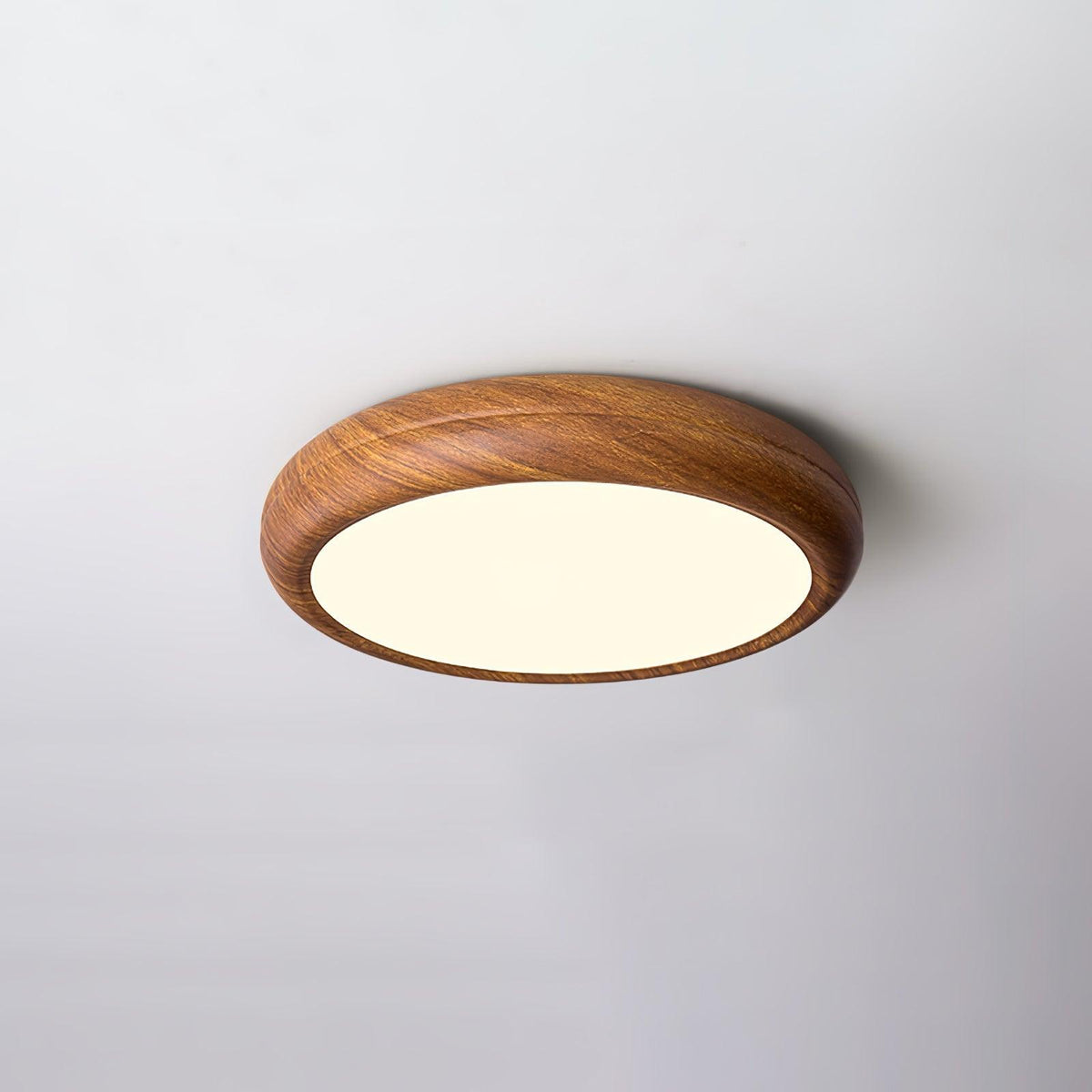 Round Ceiling Lamp with Wood Grain Effect – Model A Ø30cm / Ø 11.81"
