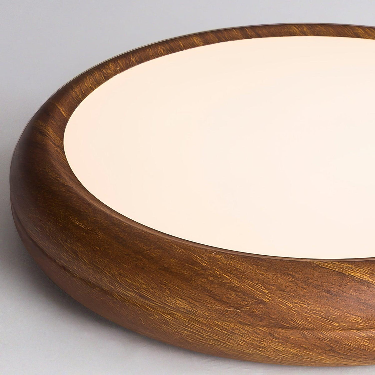 Round Ceiling Lamp with Wood Grain Effect – product view