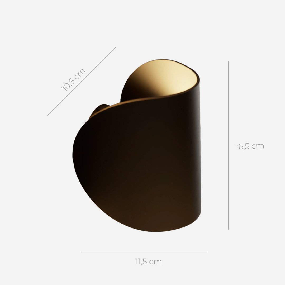 Classic Dimmable Spiral LED Wall Lamp – product view