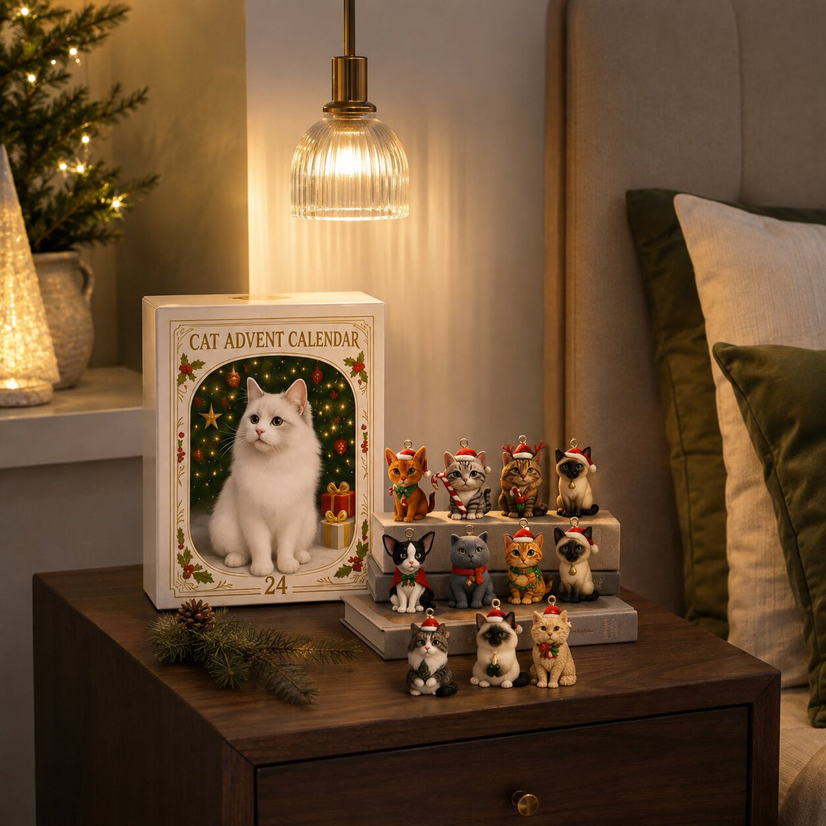 Cat Advent Calendar 2026 with 24 Festive Kitten Ornaments – image 7
