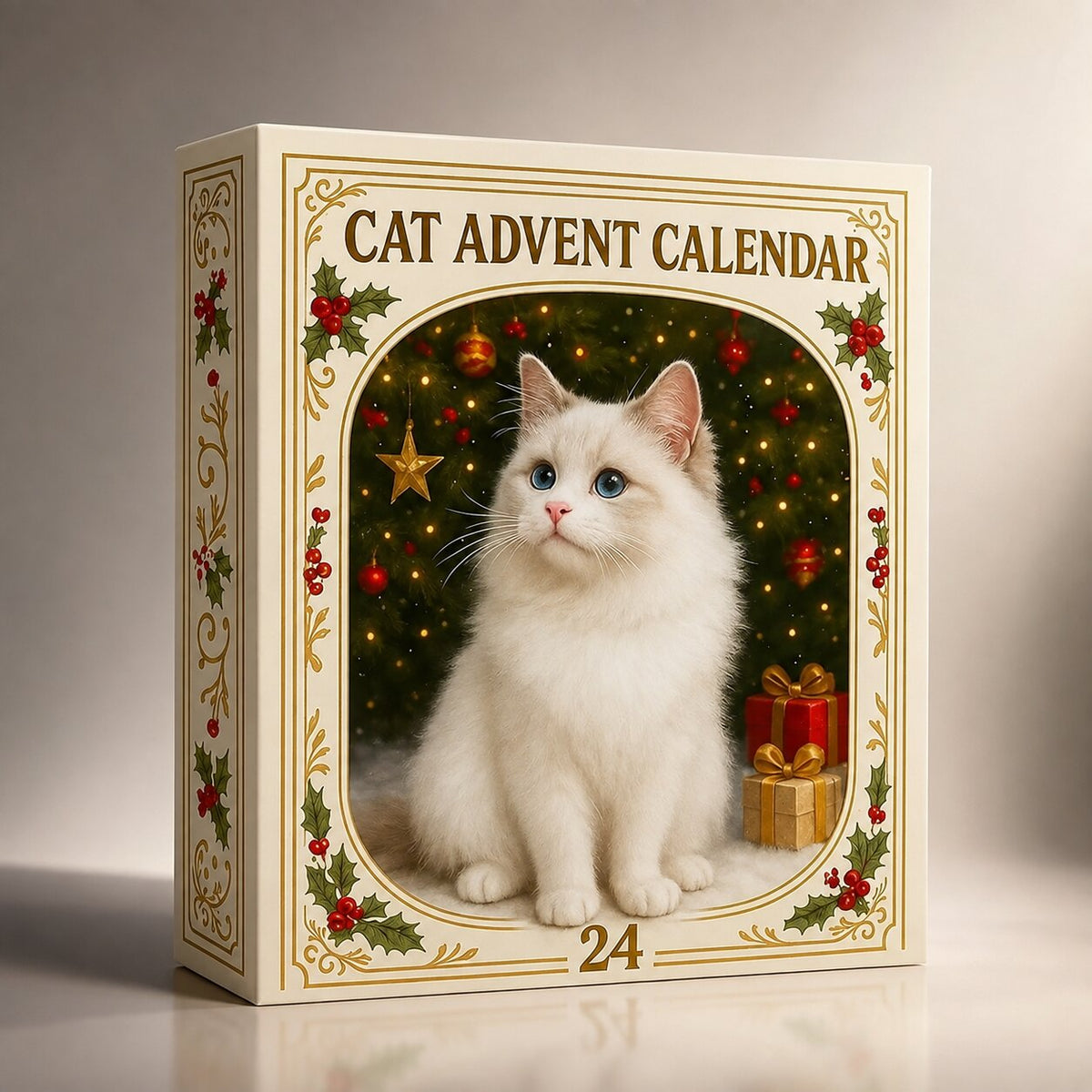 Cat Advent Calendar 2026 with 24 Festive Kitten Ornaments – image 9