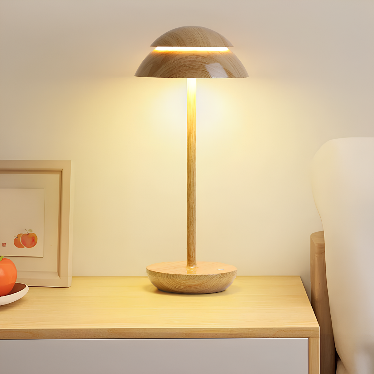 Dimmable Scandinavian Wireless Aluminum Table Lamp – product view