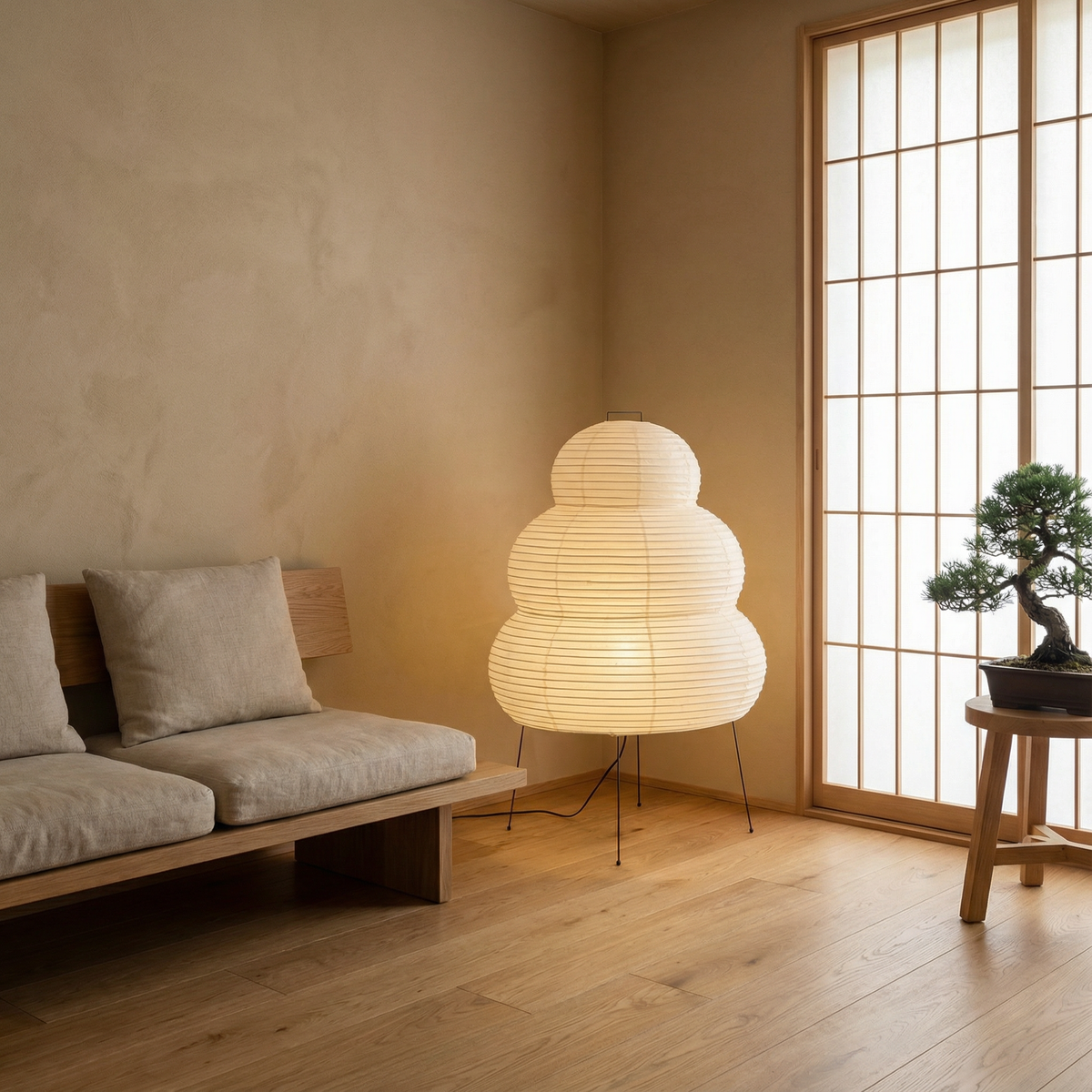 Rice Paper Floor Lamp – product view