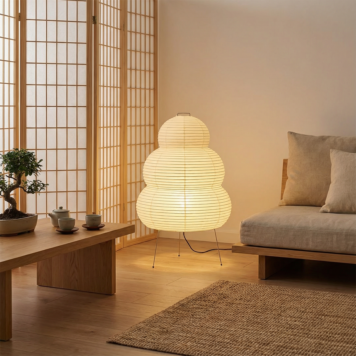 Rice Paper Floor Lamp – product view