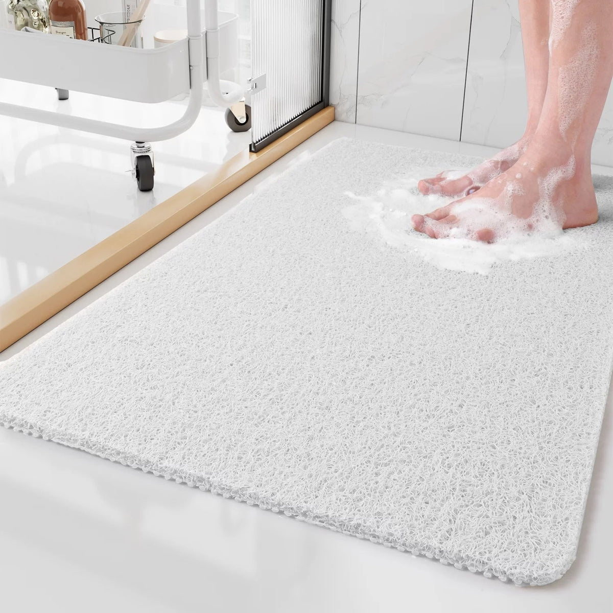 Loofa Textured PVC Bath Mat - product detail 5