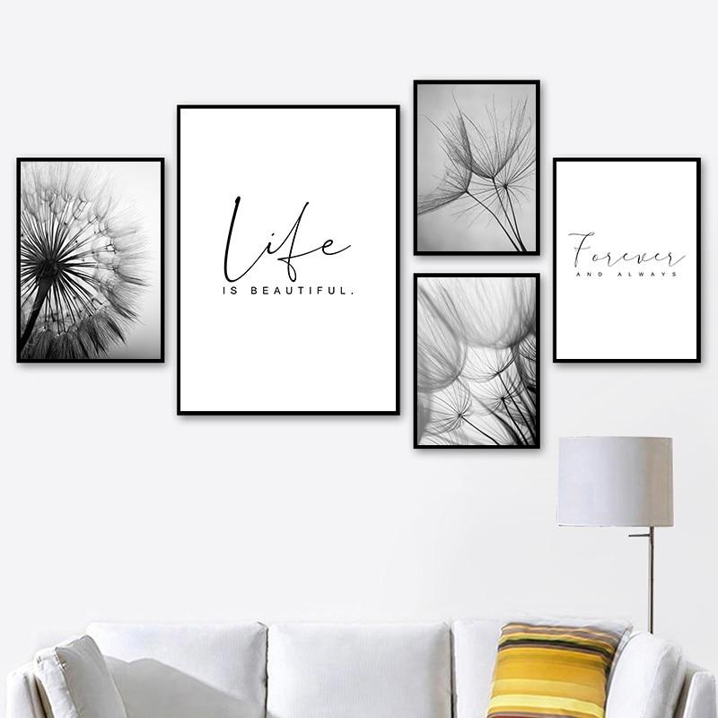 Meadow Dandelion Canvas Wall Art - product detail 2