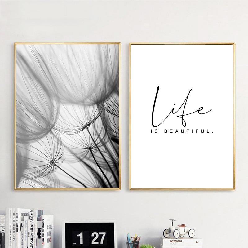 Meadow Dandelion Canvas Wall Art - product detail 3