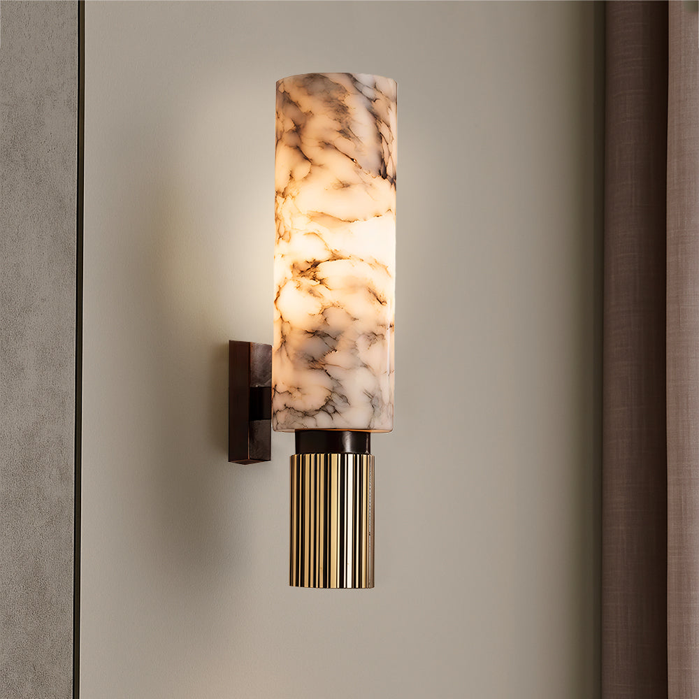 Aurelia Copper and Marble Wall Light