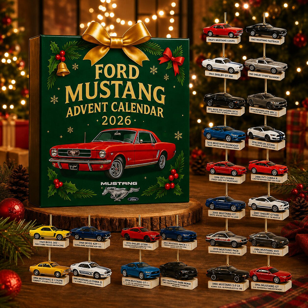 Mustang-Inspired Advent Calendar 2026 with 24 Ornaments – image 6