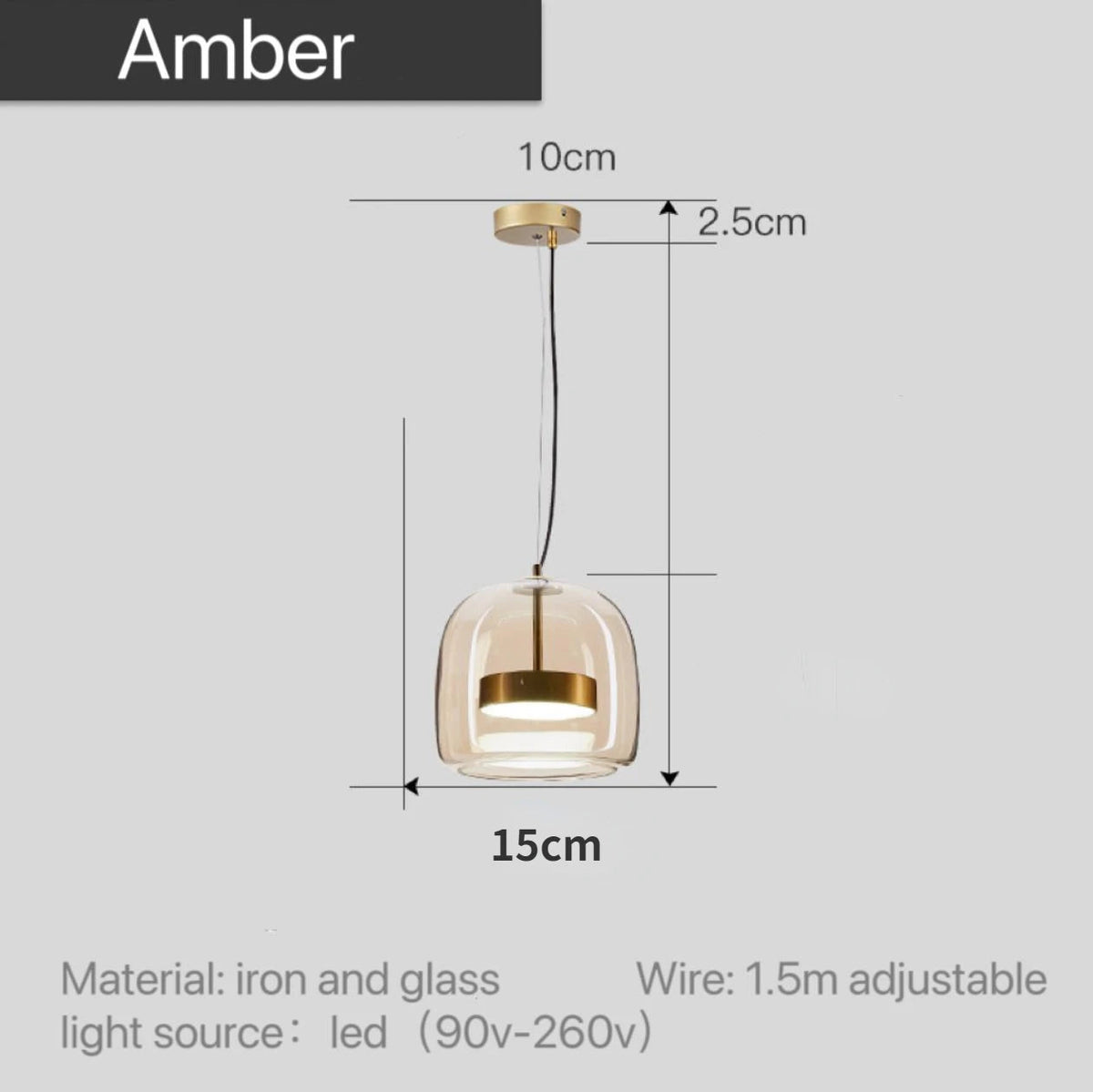 Nordic Glass Pendant Lamp – product view