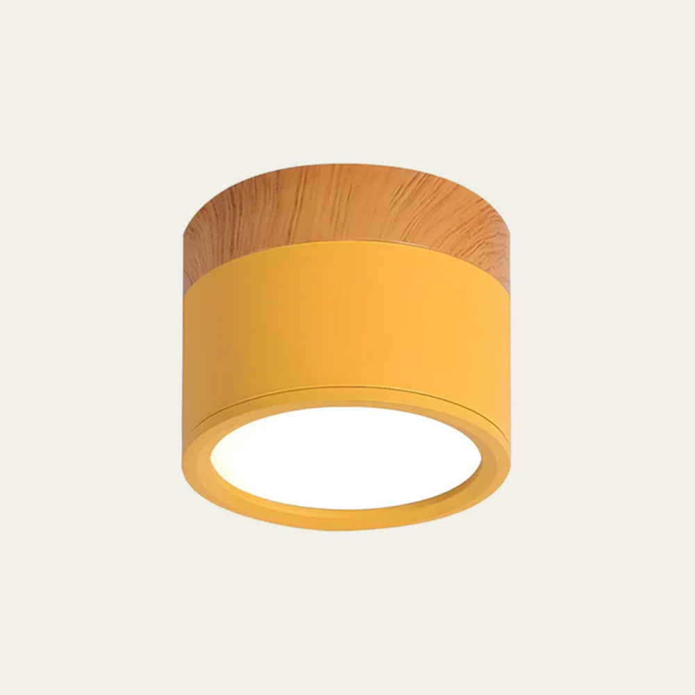 Ceiling Lamp with a Wooden Accent – product view