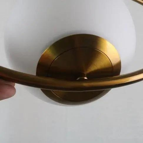 Nordic Pendant Lamp with a Gold Accent – product view