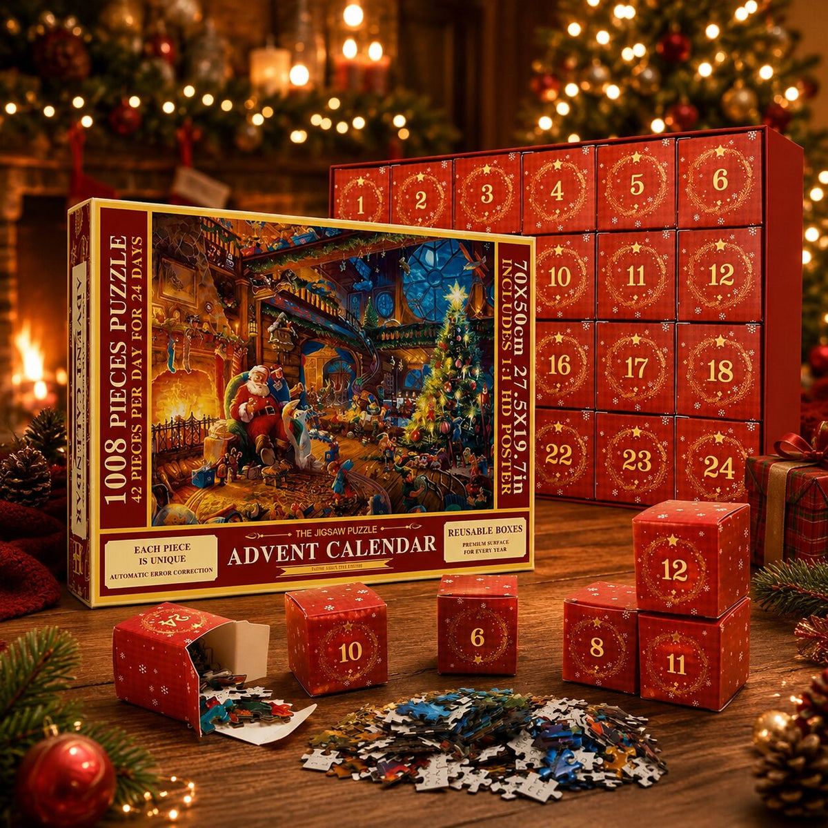 Jigsaw Puzzle Advent Calendar 2026 with 1008 Pieces – image 9