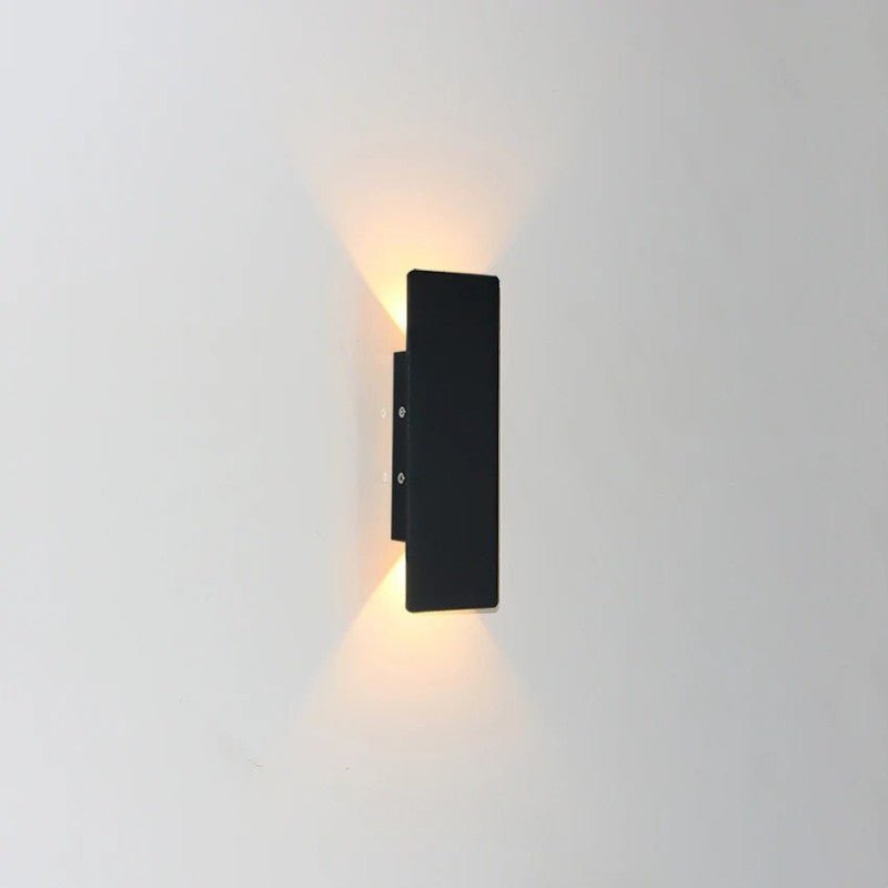 Slim Up and Down Outdoor Wall Light – Black