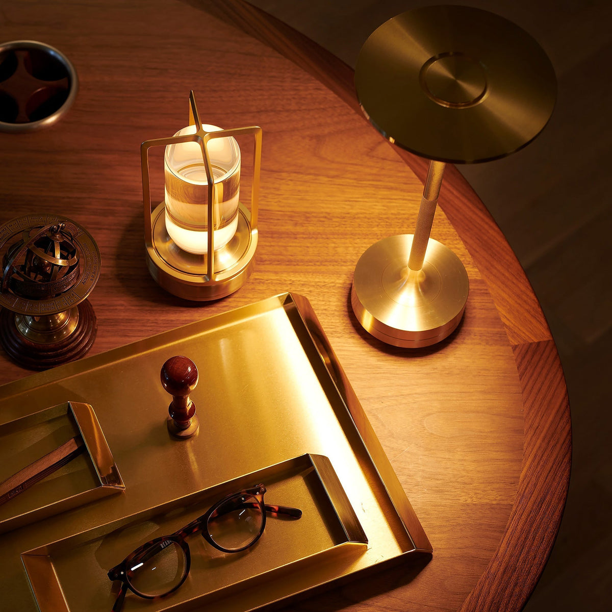 Crystal-Accent Wireless Table Lamp – product view