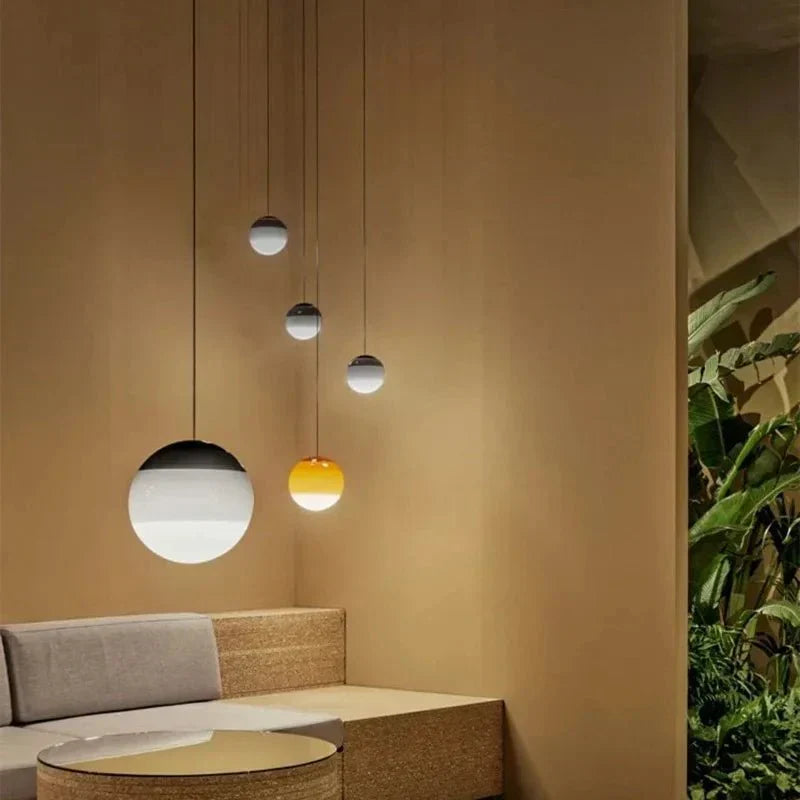 Glass Hanging Lamp with Gradient Coloring – product view