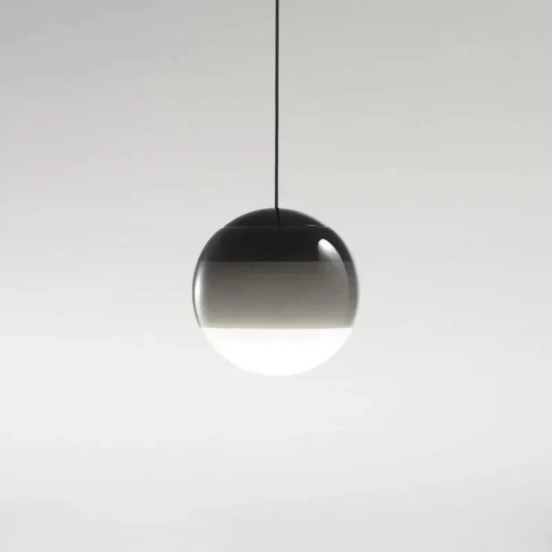 Glass Hanging Lamp with Gradient Coloring – Black